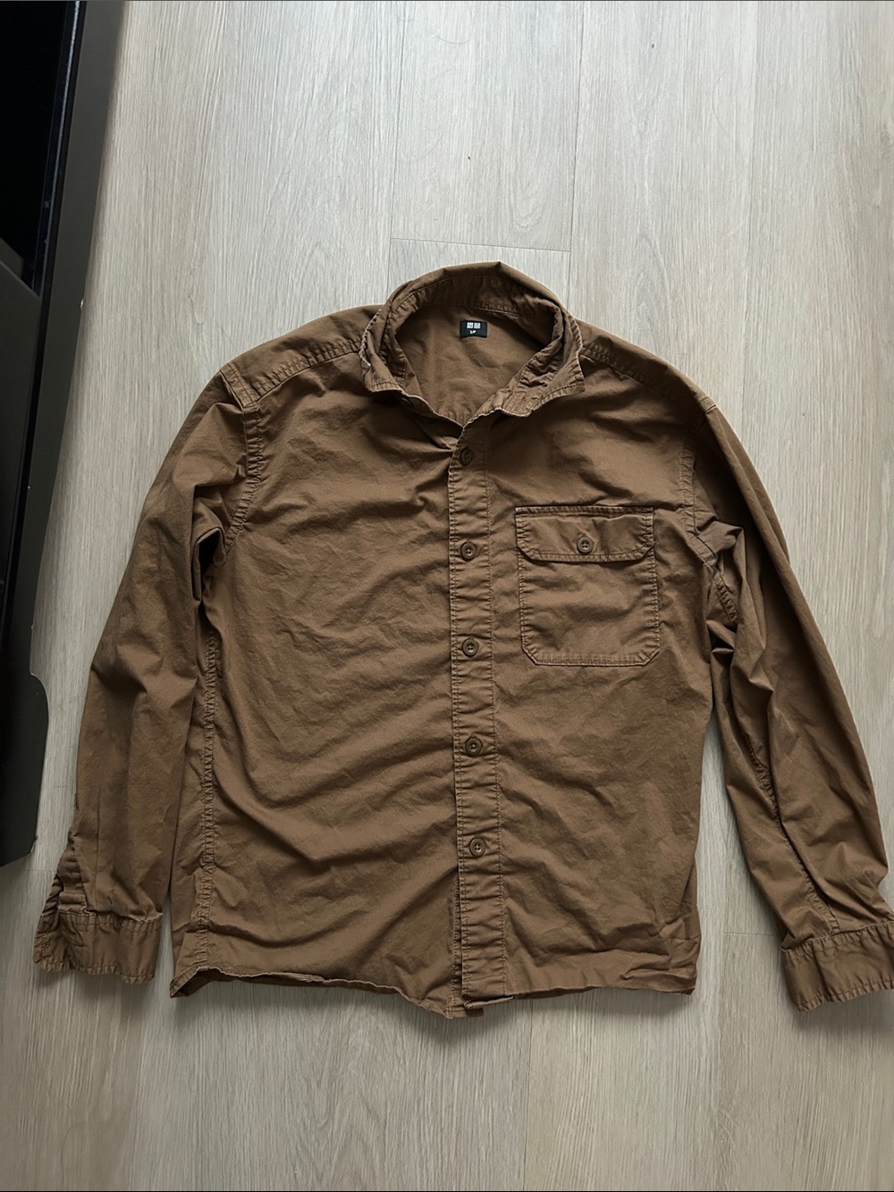 Uniqlo Men's Brown Lightweight Shirt Jacket